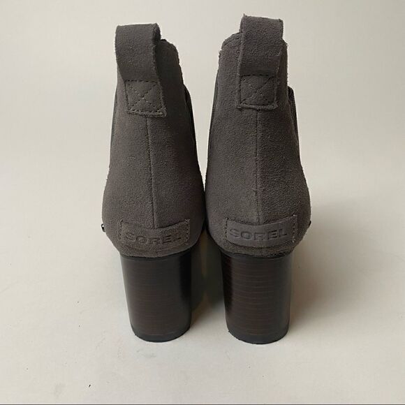 Sorel Addington Chelsea Ankle Boots Black Heel Quarry Black 8.5 - Picture 4 of 6